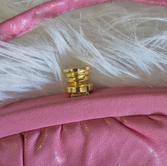 Vintage Pink Crossbody Purse Clutch - Picture 3 of 4
